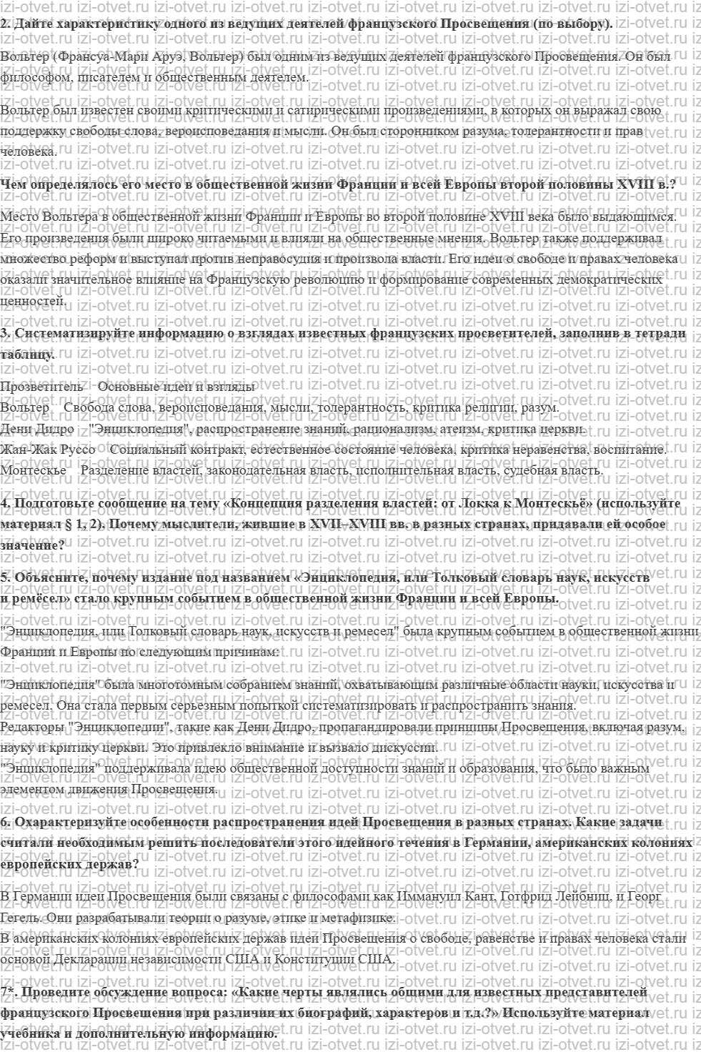 ГДЗ по истории 8 класс учебник Загладин, Белоусов, Пименова § 2. Просвещение в Европе и Америке рисунок 2