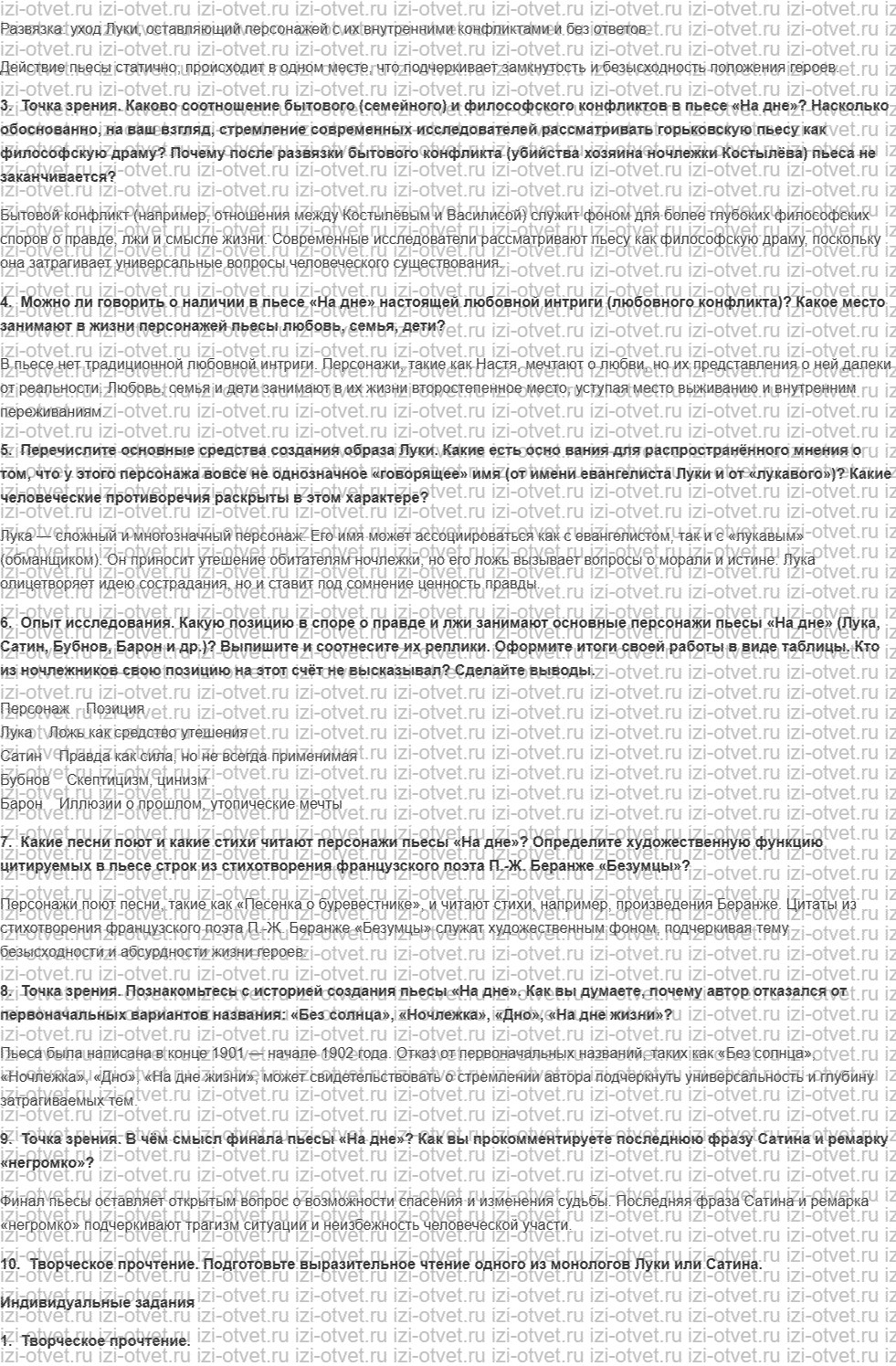 ГДЗ по литературе 11 класс учебник Чертов, Трубина Страница 203-240 рисунок 6