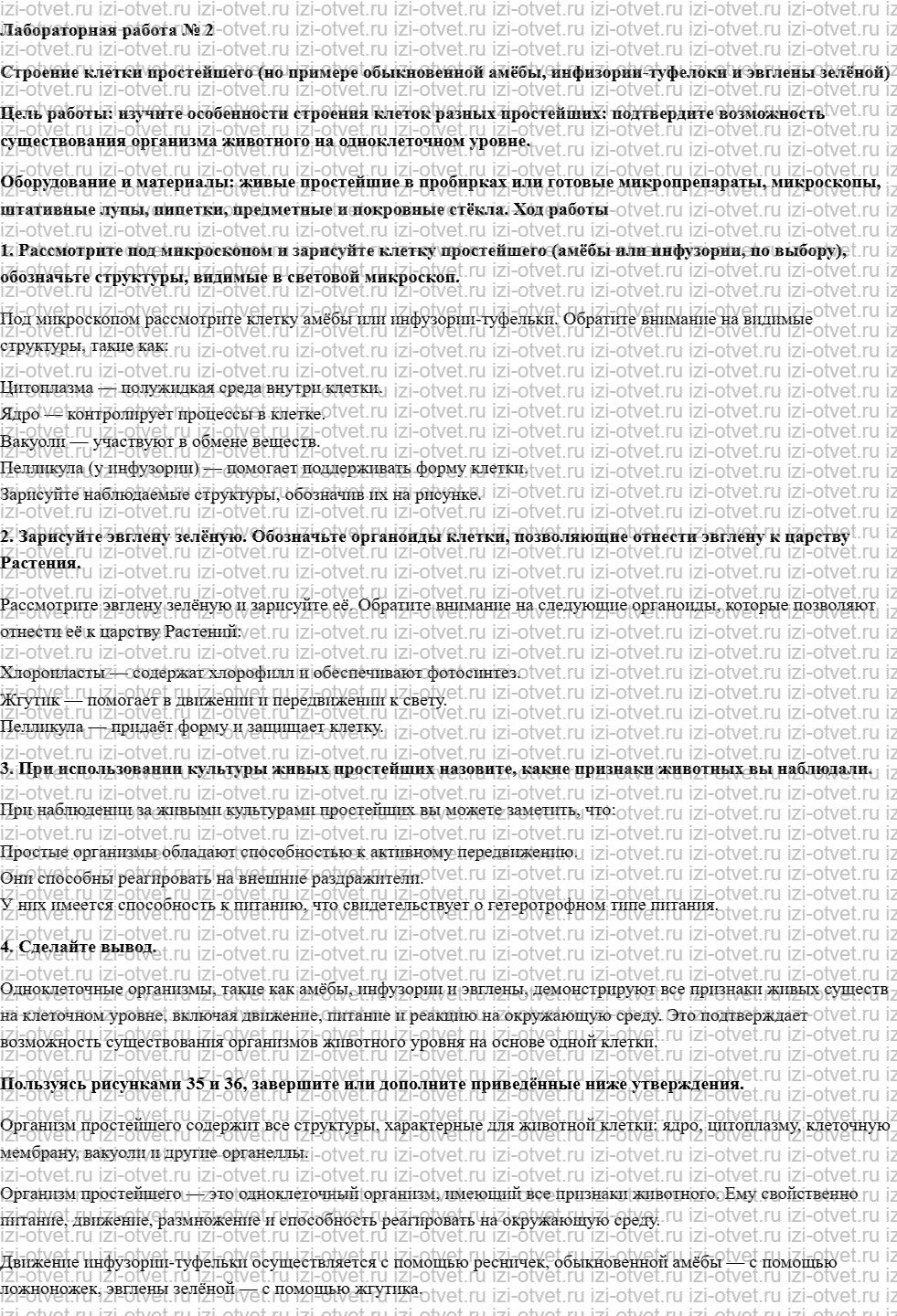 ГДЗ по биологии 7 класс учебник Шаталова, Сухова § 8. Животные, состоящие из одной клетки рисунок 1