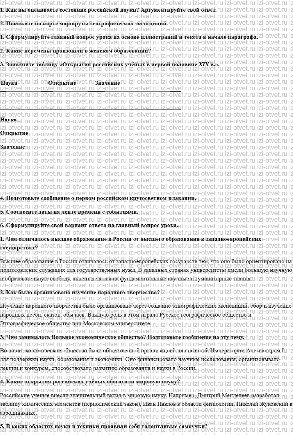 ГДЗ по истории 9 класс учебник Ляшенко, Волобуев § 11. Образование и наука рисунок 1