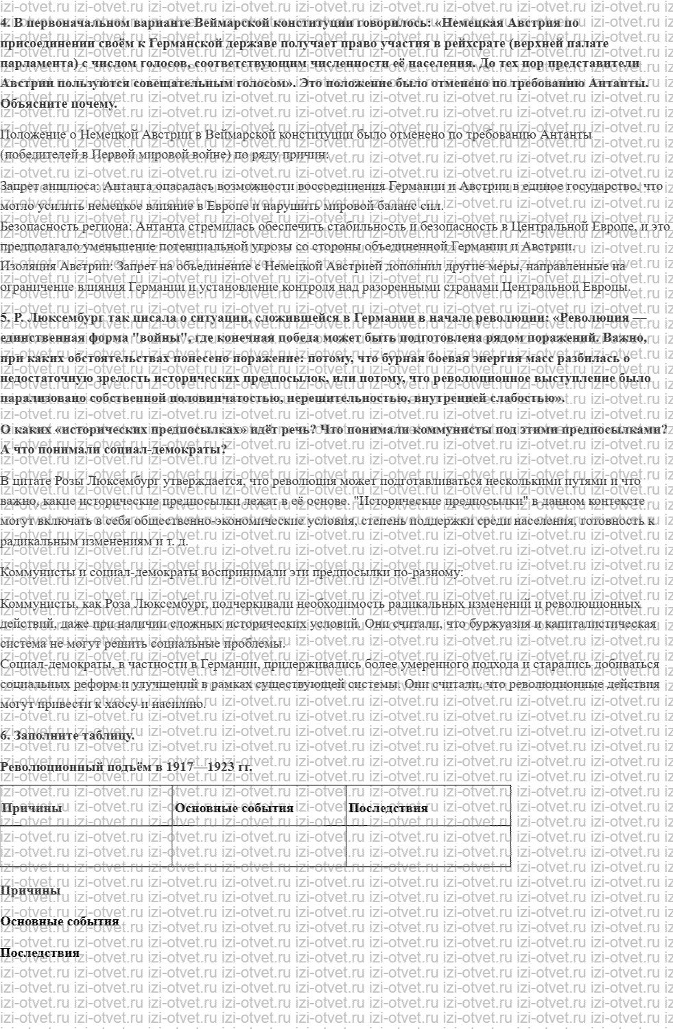 ГДЗ по истории 10 класс учебник Шубин § 3 Революционная волна после Первой мировой войны рисунок 4