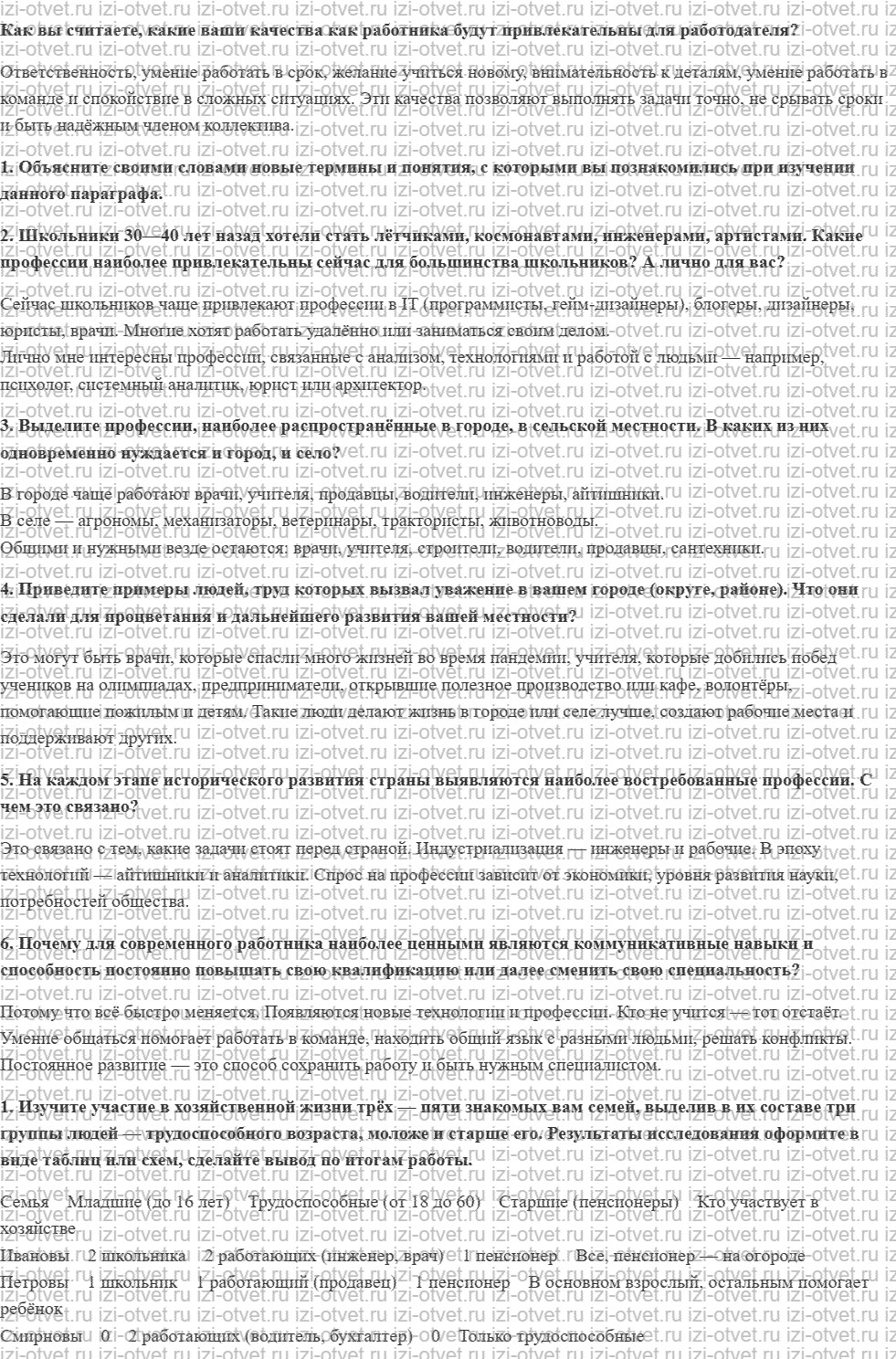 ГДЗ по географии 8 класс учебник Алексеев, Низовцев § 47. География рынка труда рисунок 1