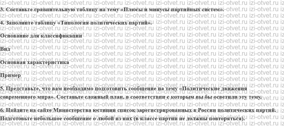 ГДЗ по обществознанию 11 класс учебник Гаман-Голутвина, Ковлер § 10—11. Политические партии и движения рисунок 2