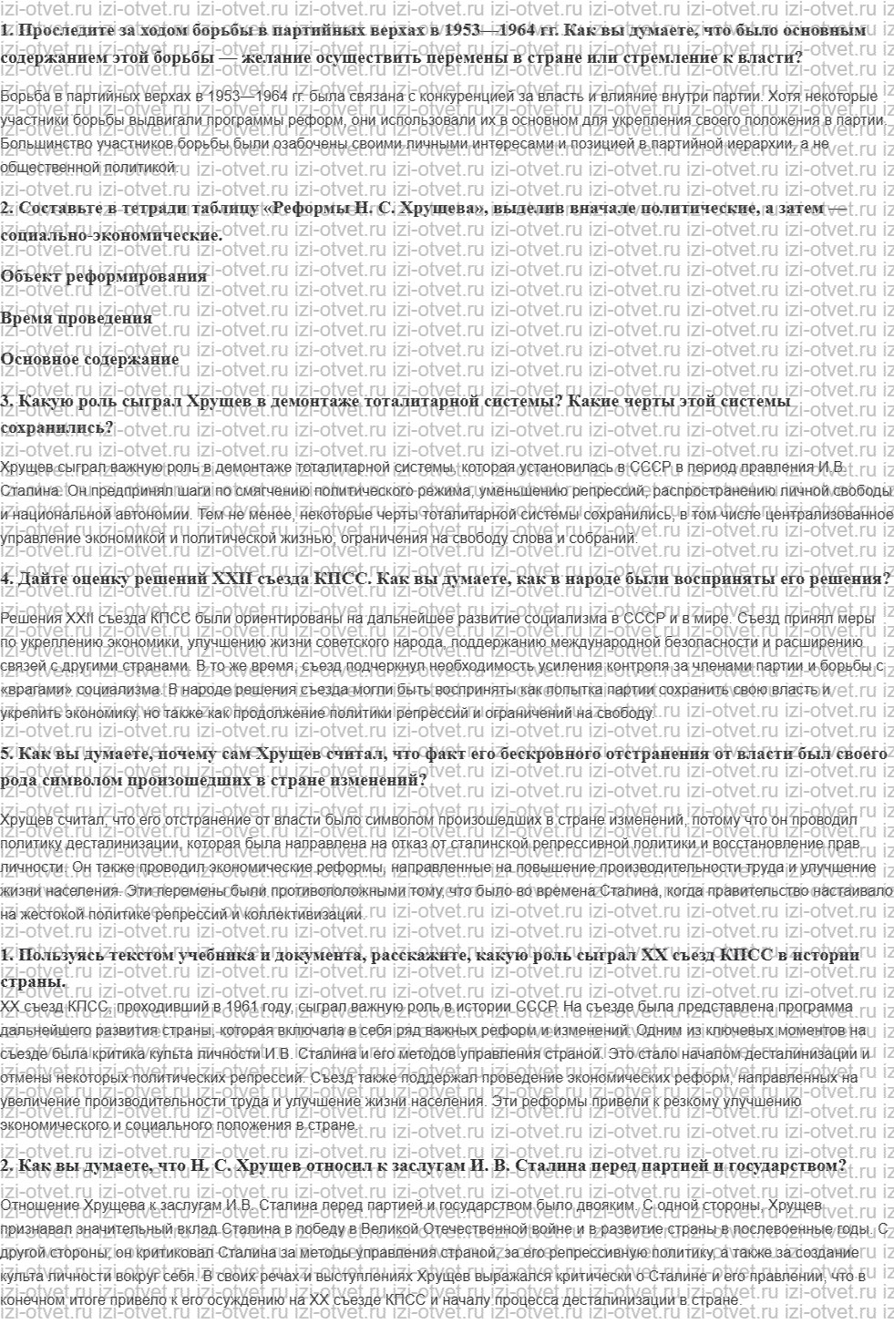 ГДЗ по истории 11 класс учебник Киселев, Попов §25. Реформы и реформаторы рисунок 1