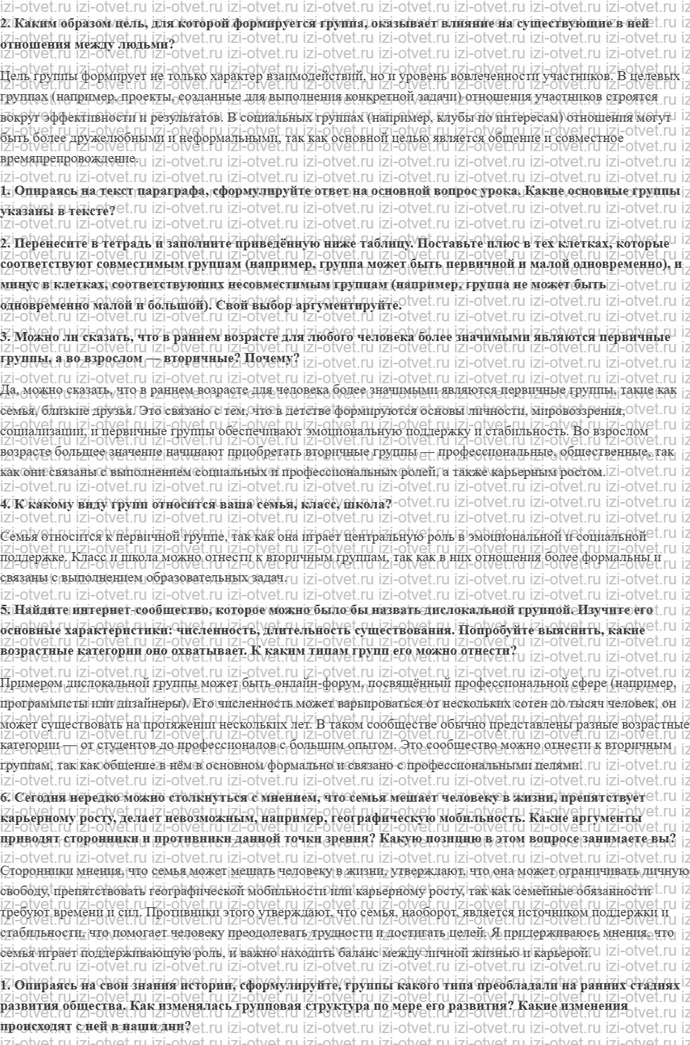ГДЗ по обществознанию 9 класс учебник Сорвин § 2. Основные виды социальных групп рисунок 2