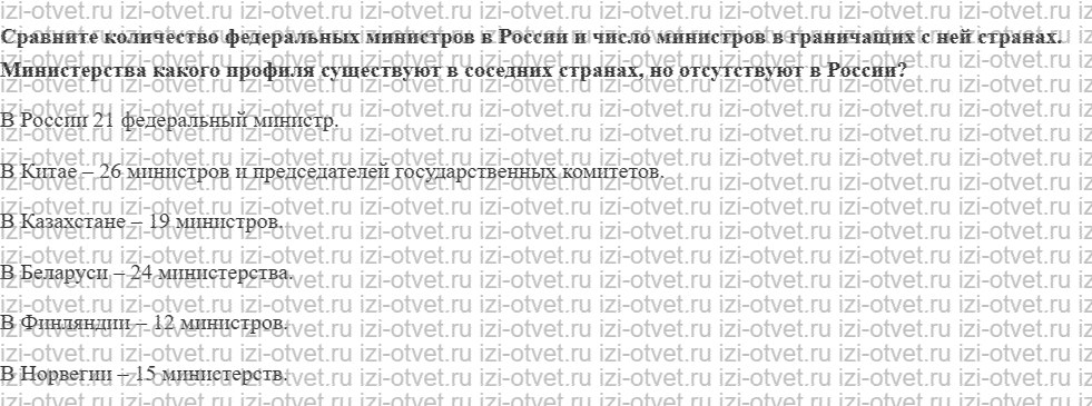ГДЗ по обществознанию 9 класс учебник Сорвин § 18. Правительство Российской Федерации рисунок 4