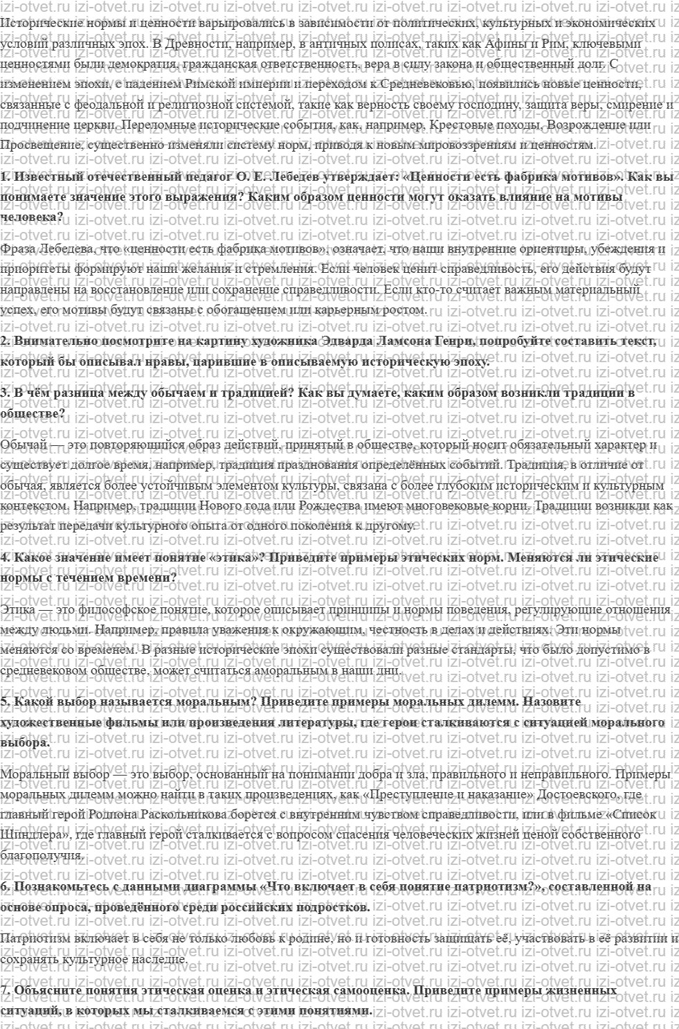 ГДЗ по обществознанию 7 класс учебник Сорвин § 4. Свобода и ответственность человека рисунок 3