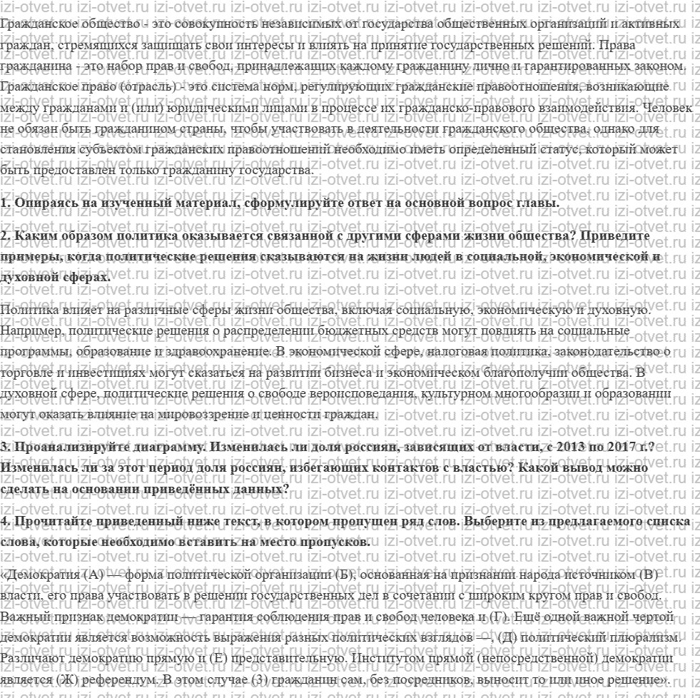 ГДЗ по обществознанию 9 класс учебник Сорвин § 13. Гражданское общество и правовое государство рисунок 5