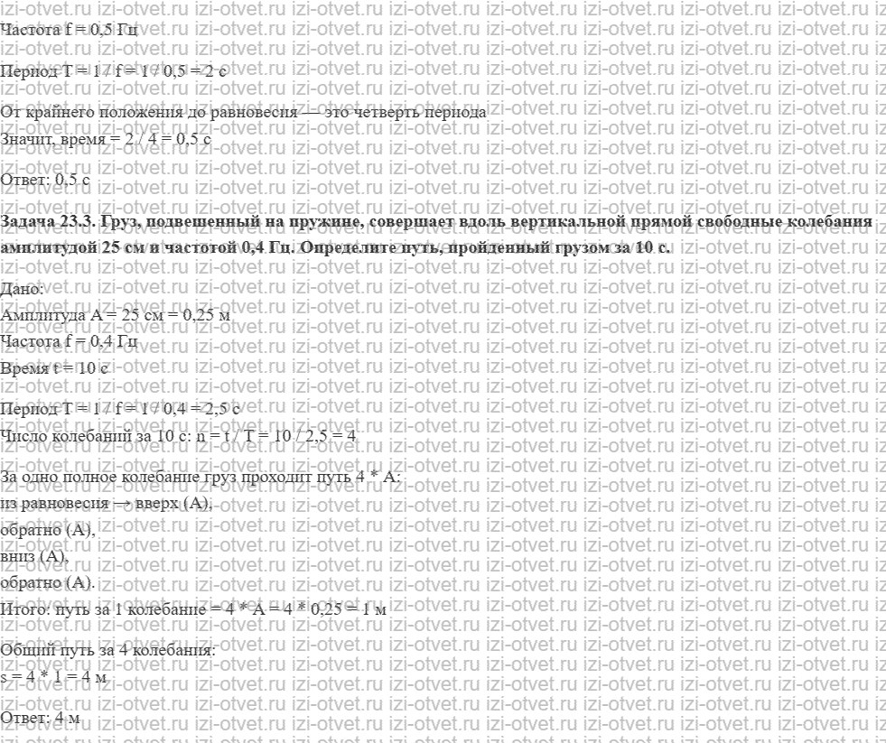 ГДЗ по физике 7 класс учебник Кабардин §23. Механические колебания рисунок 2