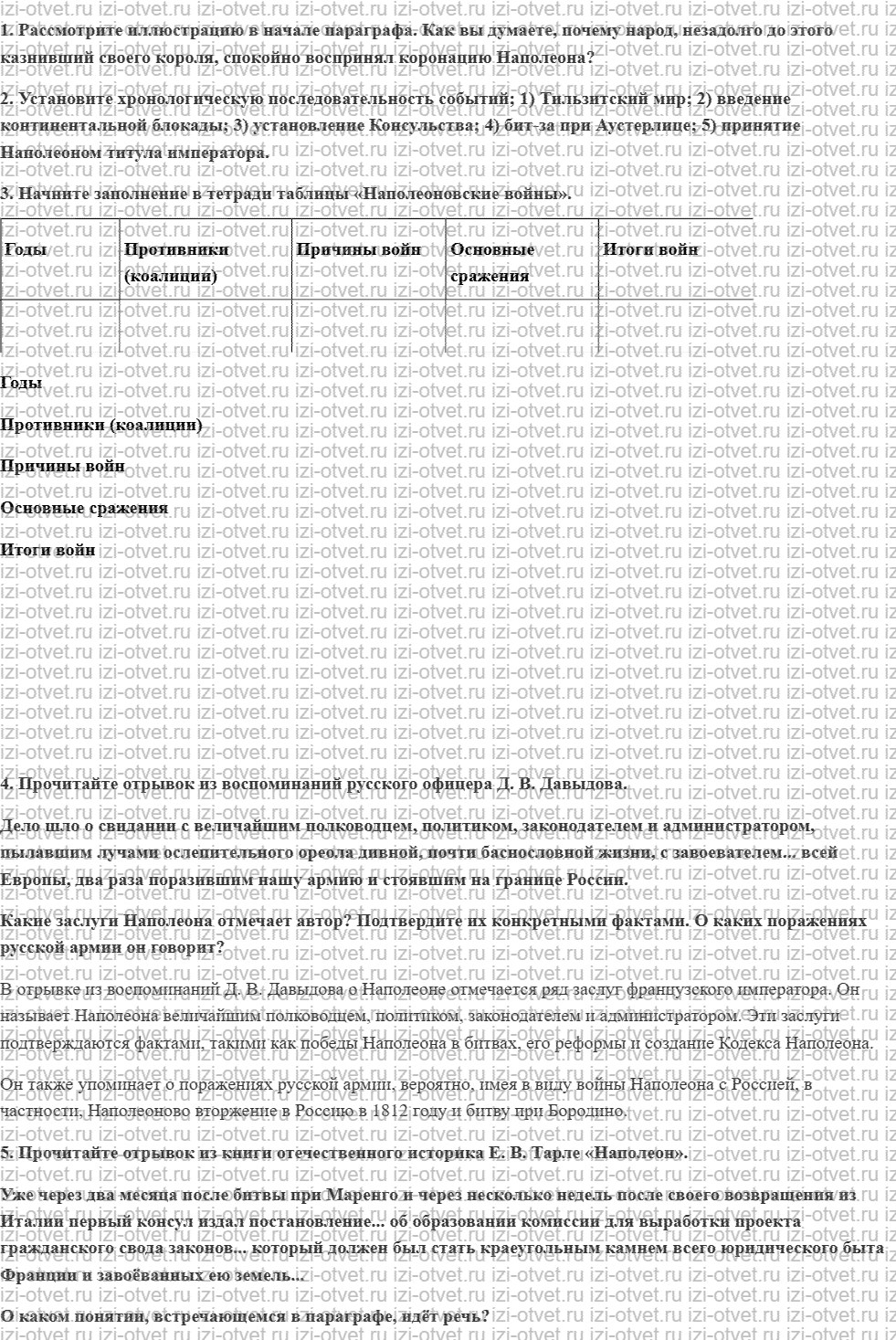 ГДЗ по истории 9 класс учебник Морозов, Абдулаев § 1. Возвышение Наполеона I: от республики к империи рисунок 4