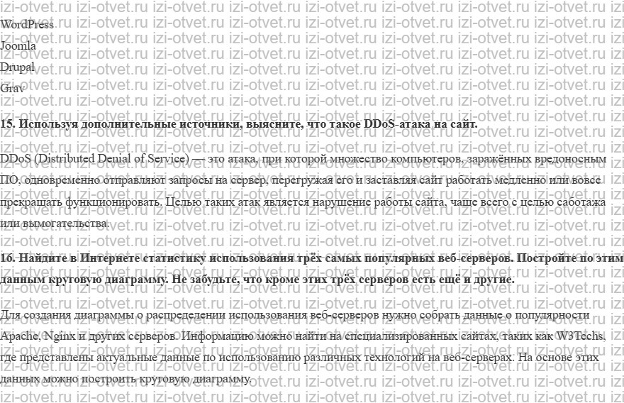 ГДЗ по информатике 11 класс Поляков, Еремин §22. Веб-сайты и веб-страницы рисунок 3