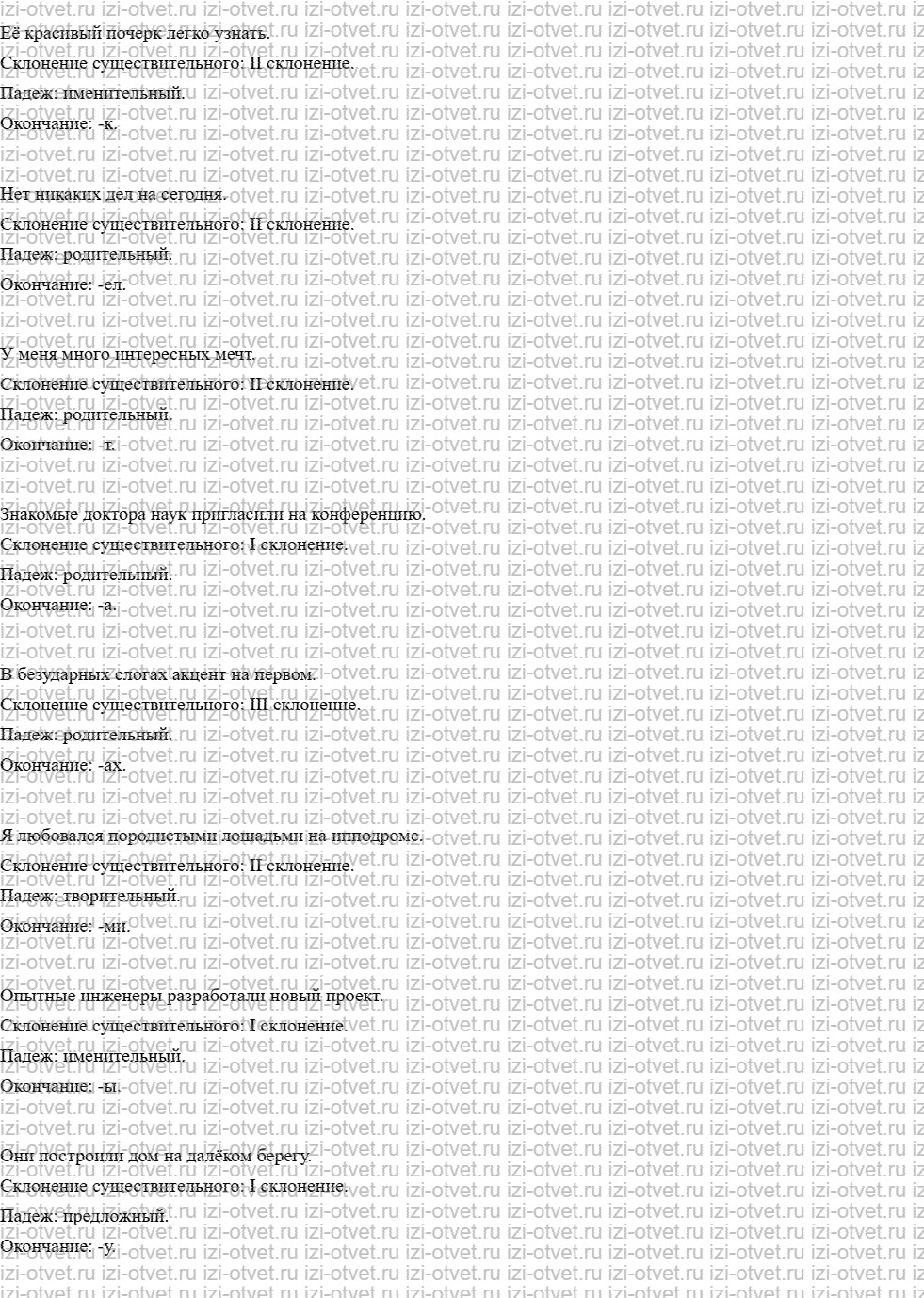 ГДЗ по русскому языку 10 класс учебник Чердаков, Дунев  § 17 склонение имен существительных рисунок 4