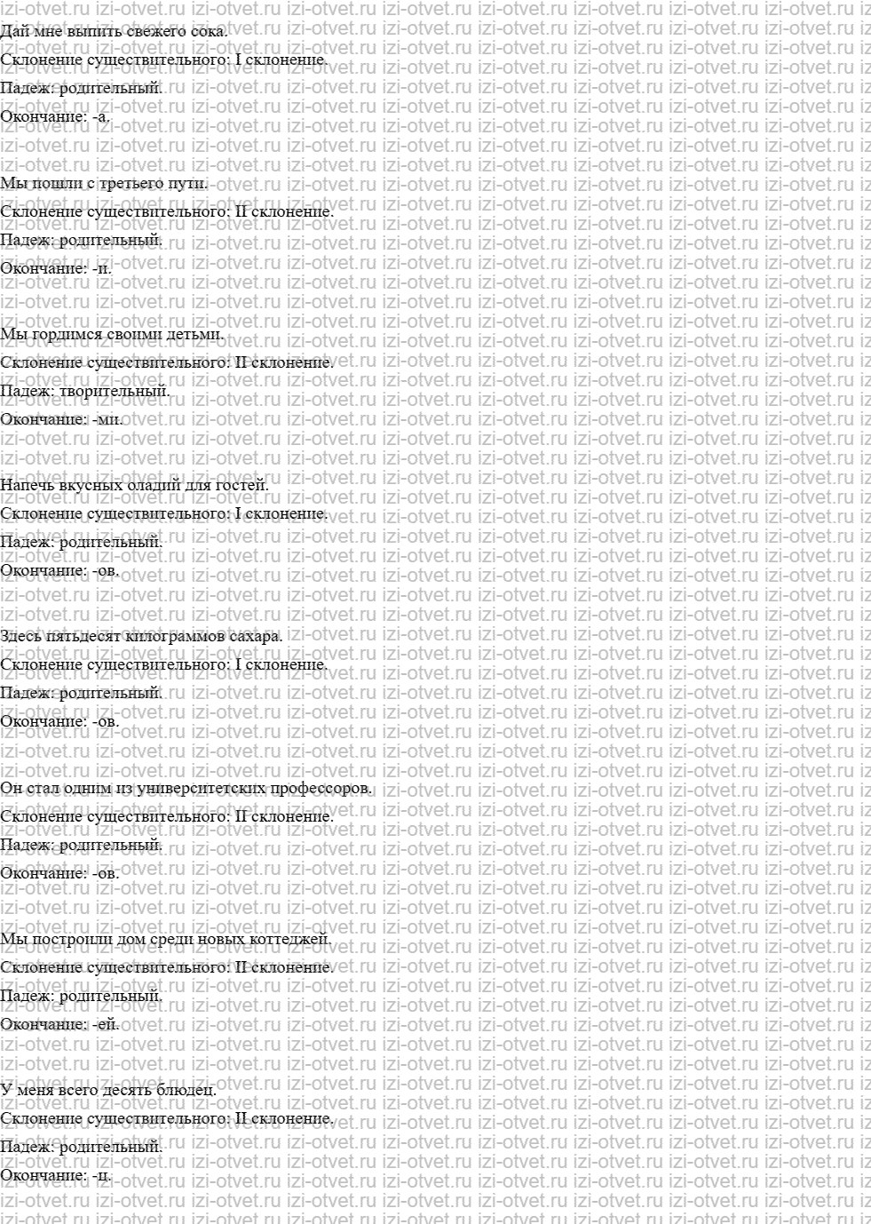 ГДЗ по русскому языку 10 класс учебник Чердаков, Дунев  § 17 склонение имен существительных рисунок 3
