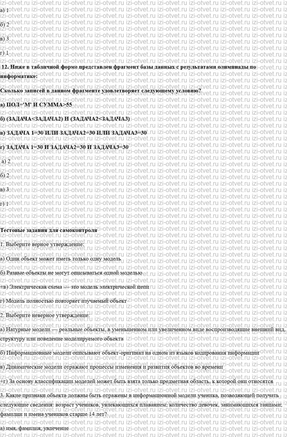ГДЗ по информатике 9 класс учебник Босова § 1.6. Система управления базами данных рисунок 3
