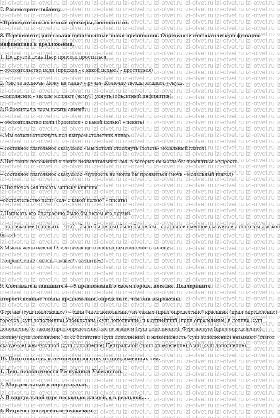 ГДЗ по русскому языку 9 класс Зеленина, Кон § 2. Простое предложение. Члены предложения. рисунок 2